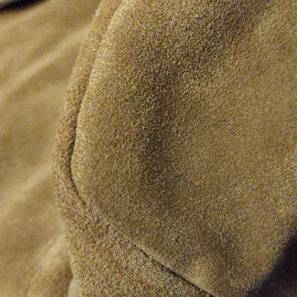 Clyde "Room" Golden Brown Suede Backpack - Picture 11 of 14